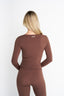 Amber Long Sleeve Top - Chocolate