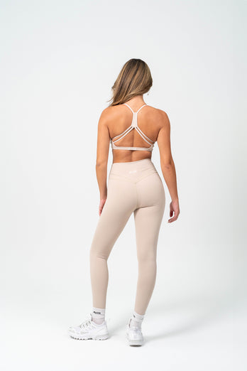 Serene V Front Essential Leggings - Almond