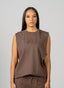 Faded Oversize Tank - Washed Brown