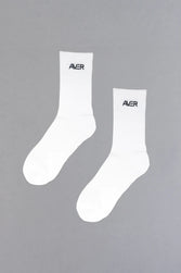 Aver® Logo Socks - White