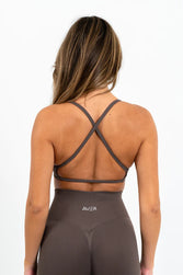 Sara Crop - Deep Taupe