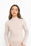 Alani Long Sleeve Top - Almond