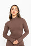 Alani Long Sleeve Top - Chocolate