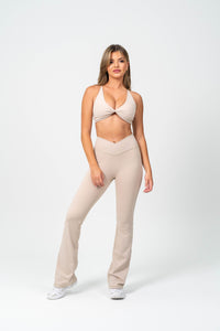 Amber Long Sleeve Top - Almond