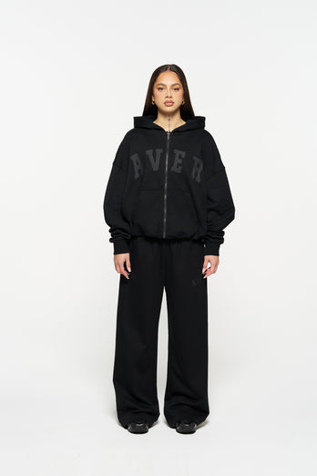 Staple Wide Leg Trackpants - Black