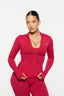 Contour Zip Jacket - Berry