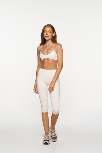 Essential Capris - Vanilla & Taupe