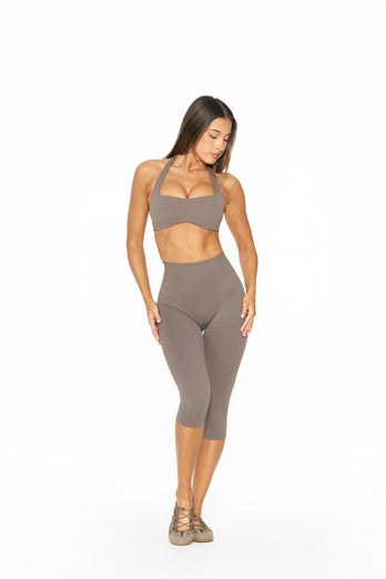 Contour Capris - Deep Taupe