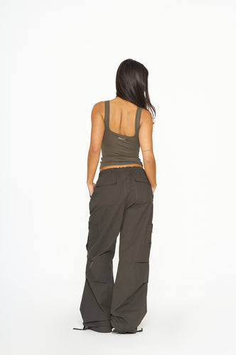 Lucia Cargo Pants - Dark Grey
