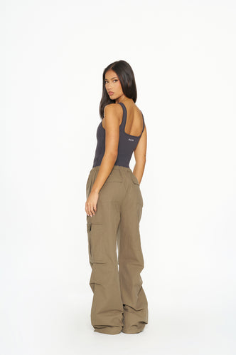 Lucia Cargo Pants - Dark Green