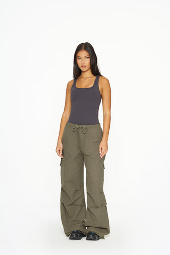 Lucia Cargo Pants - Dark Green