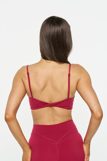 Celine Micro Crop - Raspberry