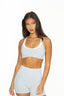 Aleesha Crop - Glacier Blue/White