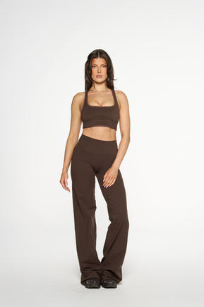Essential Wide Leg Pants, Tall - Mocha