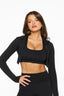 Crop Zip Jacket - Midnight