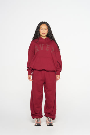 Staple Cuff Trackpants - Ruby