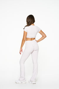 Carly Racer Back Singlet - Frost