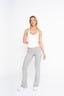 Jade Fold Over Flares - Heather Grey