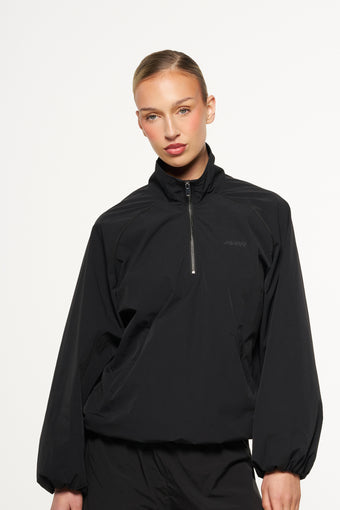 Legacy Spray Quarter Zip Jumper - Black