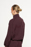 Legacy Spray Quarter Zip Jumper - Wine