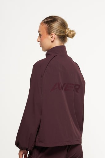 Legacy Spray Quarter Zip Jumper - Wine