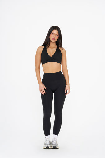 Essential Leggings | Double Stitch Waistband - Midnight