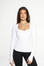 Carly Long Sleeve - White