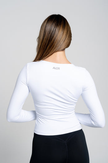 Amber Long Sleeve Top - White