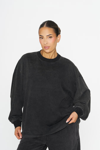 Embossed Pump Cover - Washed Black