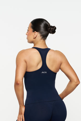 Carly Racer Back Singlet, Seamflex® - Dark Navy