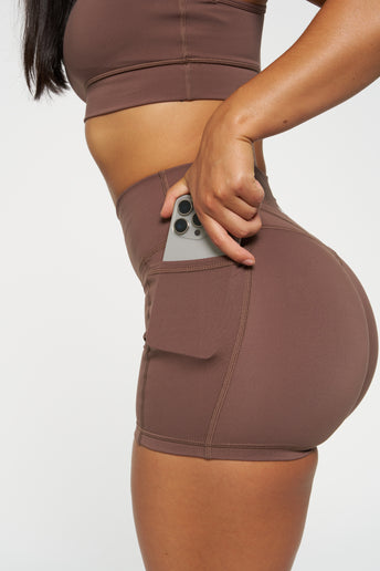 Essential Pocket Shorts - Chocolate