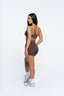 V Front Essential Shorts - Mocha
