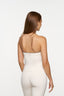 Lucy Halter Singlet - Vanilla & Taupe