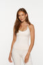 Lucy Halter Singlet - Vanilla & Taupe