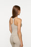 Carly Racer Back Singlet - Fawn & Pistachio