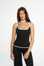 Sophie Singlet - Midnight & White