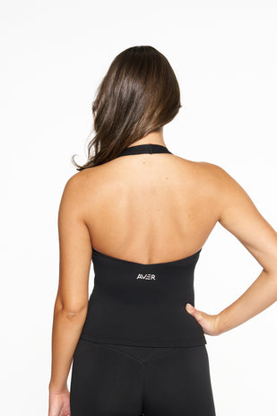 Candice Halter Neck Singlet - Midnight