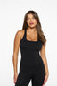 Serene Racer Back Singlet - Midnight