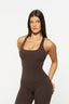 Serene Racer Back Singlet - Mocha