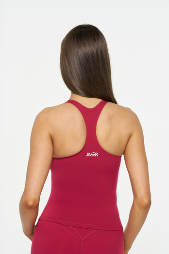 Serene Racer Back Singlet - Raspberry