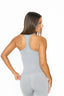 Carly Racer Back Singlet, Seamflex® - True Grey
