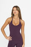 Carly Racer Back Singlet - Plum