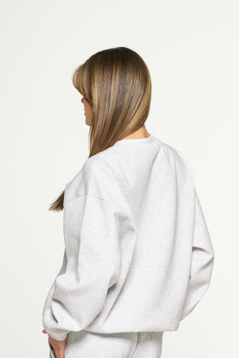 Chrome Crew Neck Jumper - Marle