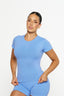Contour Tee - Cornflour Blue