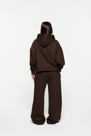Staple Wide Leg Trackpants - Mocha