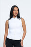 Nia Zip Up Vest - White