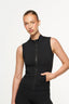 Nia Zip Up Pocket Vest - Midnight