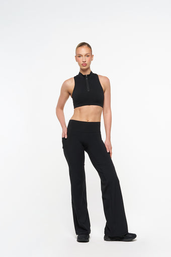 Essential Pocket Wide Leg Pants - Midnight