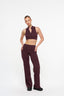 Essential Pocket Wide Leg Pants - Wine
