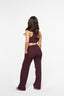 Essential Pocket Wide Leg Pants - Wine